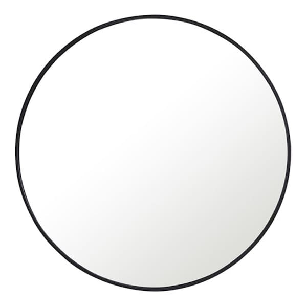 Elegant Decor 36 x 36 in. Eternity Metal Frame Round Mirror - Black MR4041BK - main